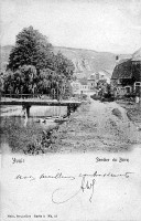 carte postale ancienne de Yvoir Sentier du Bocq