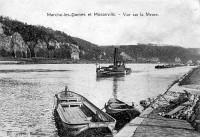 carte postale ancienne de Marche-les-Dames Marche-les-Dames et Mosanville - Vue sur la Meuse