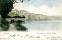 carte postale ancienne de Beez Les rochers des Grands Malades