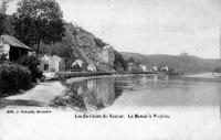 carte postale ancienne de Wépion Les environs de Namur. La Meuse à Wépion