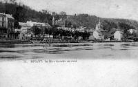 carte postale ancienne de Dinant La rive gauche en aval