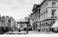 carte postale de Namur La Grand'place et l'hôtel de Ville