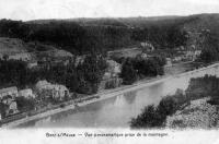 carte postale ancienne de Beez Vue panoramique prise de la montagne