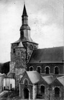 carte postale ancienne de Fosses-la-Ville La tour de l'église