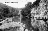 carte postale ancienne de Walzin Le passage d'eau