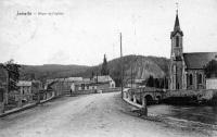 carte postale ancienne de Jemelle Place de l'église