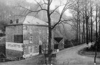 carte postale ancienne de Floreffe Café des grottes