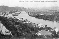 carte postale de Namur Vue d'ensemble, près de l'île de vas-t'y-frotte