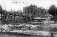 carte postale ancienne de Salzinnes Pont de Salzinnes