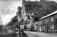 carte postale ancienne de Hastière Les rochers de Tahaut