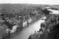 postkaart van Namen Inondations - Le pont de la Sambre presque sous eau