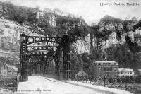 carte postale ancienne de Namêche Le pont de Namêche