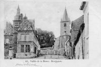 carte postale ancienne de Bouvignes Vallée de la Meuse. Bouvignes (vers l'église)