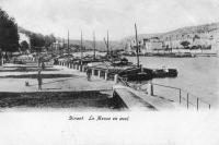 carte postale ancienne de Dinant La Meuse en aval.