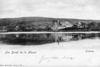 carte postale ancienne de Godinne Les Bords de la Meuse.   Godinne