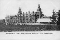 carte postale ancienne de Houyet Vallée de la Lesse.  Le Château d'Ardenne  (fin 19ème, incendié en 1968, démoli en 1970)