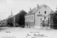 carte postale ancienne de Marche-en-Famenne Hôtel de la Cloche