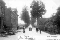 carte postale ancienne de Marche-en-Famenne Route de Rochefort