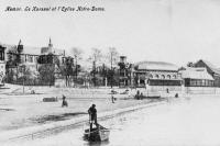 postkaart van Namen Le Kursaal et l'Eglise Notre-Dame