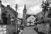 carte postale ancienne de Falaën Quartier de l'Eglise