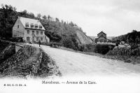 carte postale ancienne de Maredsous Avenue de la Gare