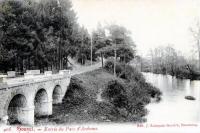 carte postale ancienne de Houyet Entrée du Parc d'Ardenne