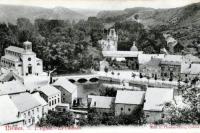 carte postale ancienne de Nismes L'Eglise - Le Château