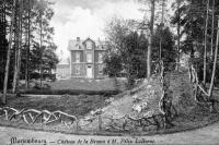 carte postale ancienne de Mariembourg Château de la Brouve à M. Félix LeBorne
