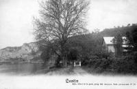 carte postale ancienne de Lustin Hôtel de la gare