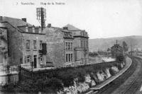 carte postale ancienne de Namêche Rue de la Station
