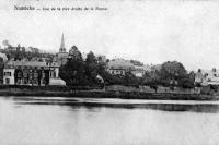 carte postale ancienne de Namêche Vue sur la rive droite de la Meuse
