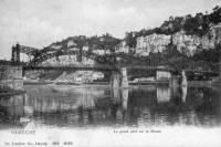 postkaart van Namêche Le grand pont sur la Meuse