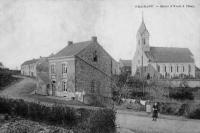 carte postale ancienne de Ciney Braibant - Route d'Yvoir à Ciney