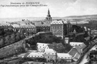 carte postale ancienne de Floreffe Séminaire de Floreffe - Vue panoramique prise des Champs-Elysées