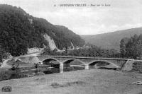 carte postale ancienne de Celles Gendron Celles - Pont sur la Lesse