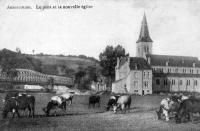 carte postale ancienne de Anseremme Le pont et la nouvelle église carte postale ancienne de Anseremme Le pont et la nouvelle église