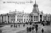 carte postale ancienne de Gand Exposition Universelle. De Gand 1913 - Le Palais du Canada