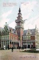carte postale ancienne de Gand Pavillon de la ville d'Anvers - Exposition universelle de Gand