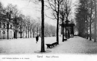 carte postale ancienne de Gand Place d'armes