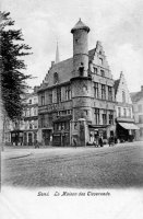 carte postale ancienne de Gand La maison des tisserands