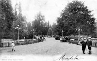 carte postale ancienne de Gand Casino - Les jardins