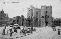 carte postale ancienne de Gand Le Château des comtes