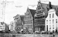 carte postale ancienne de Gand Le Quai aux Herbes