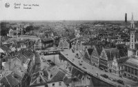 carte postale ancienne de Gand Quai aux Herbes