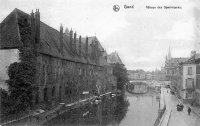 carte postale ancienne de Gand Abbaye des Dominicains