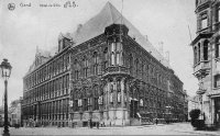 carte postale ancienne de Gand Hôtel de ville