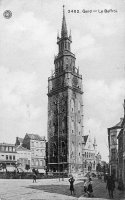 carte postale ancienne de Gand Le Beffroi