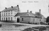 carte postale ancienne de Beerlegem Brasserie