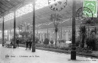 postkaart van Gent L'intérieur de la gare