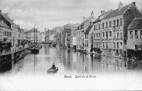 carte postale ancienne de Gand Quai de la Grue